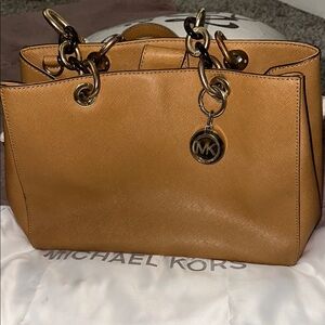Michael Kors Tan Leather Tote Bag